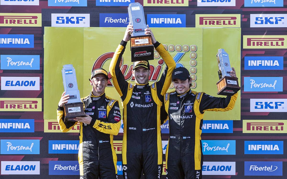 Renault copó el podio del Súper TC2000 en Rosario
