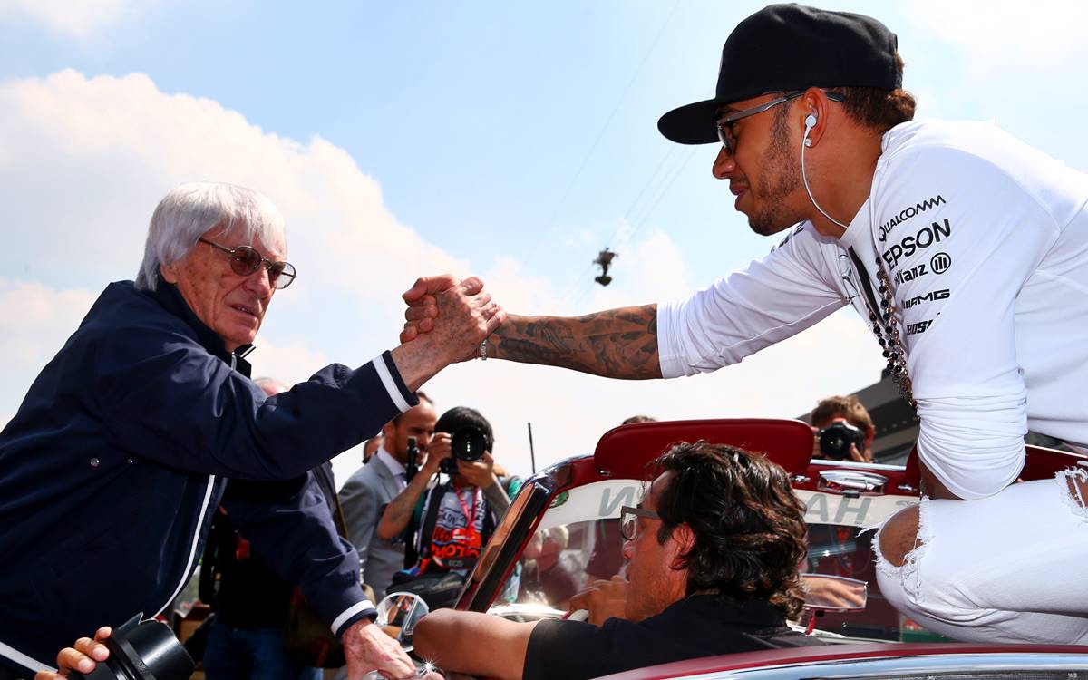 Lewis Hamilton y Bernie Ecclestone
