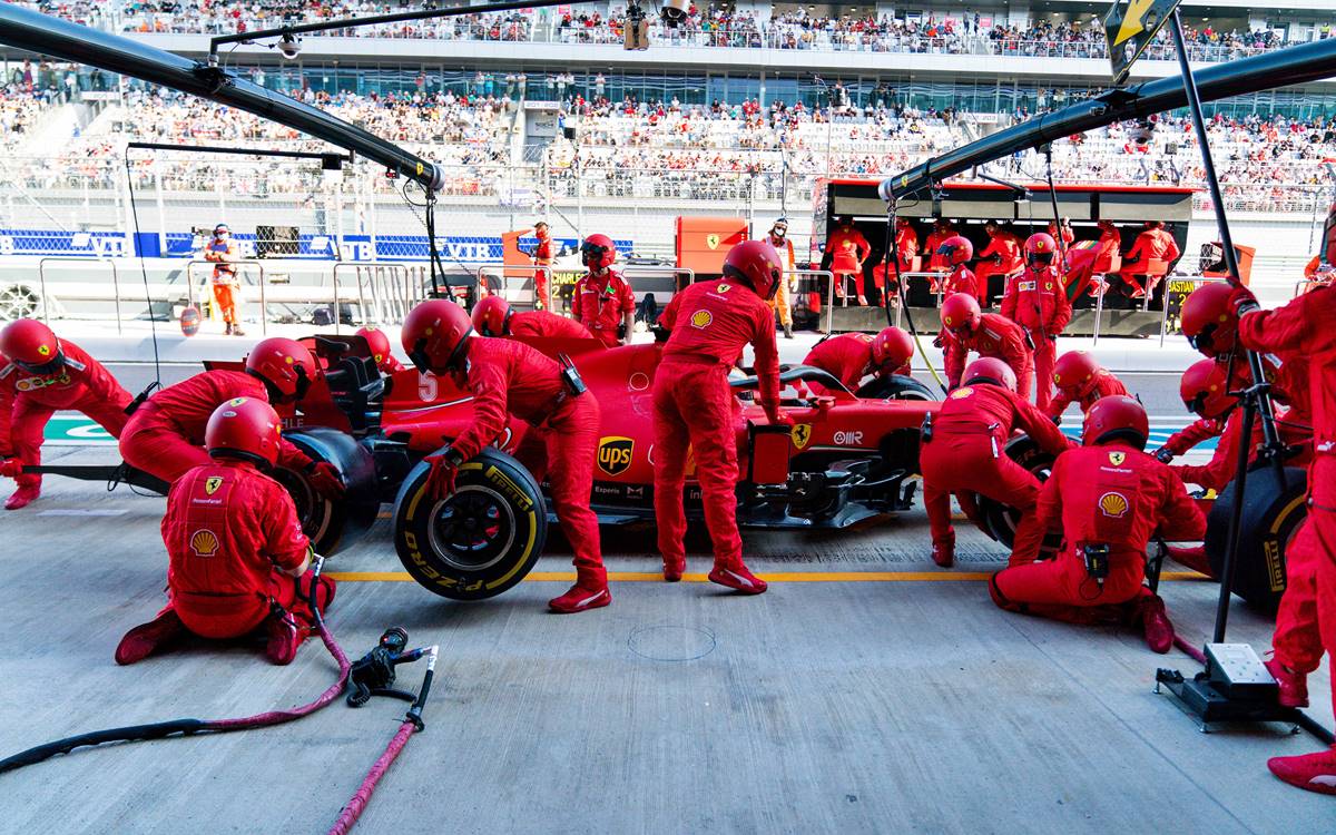 Ferrari pit stop