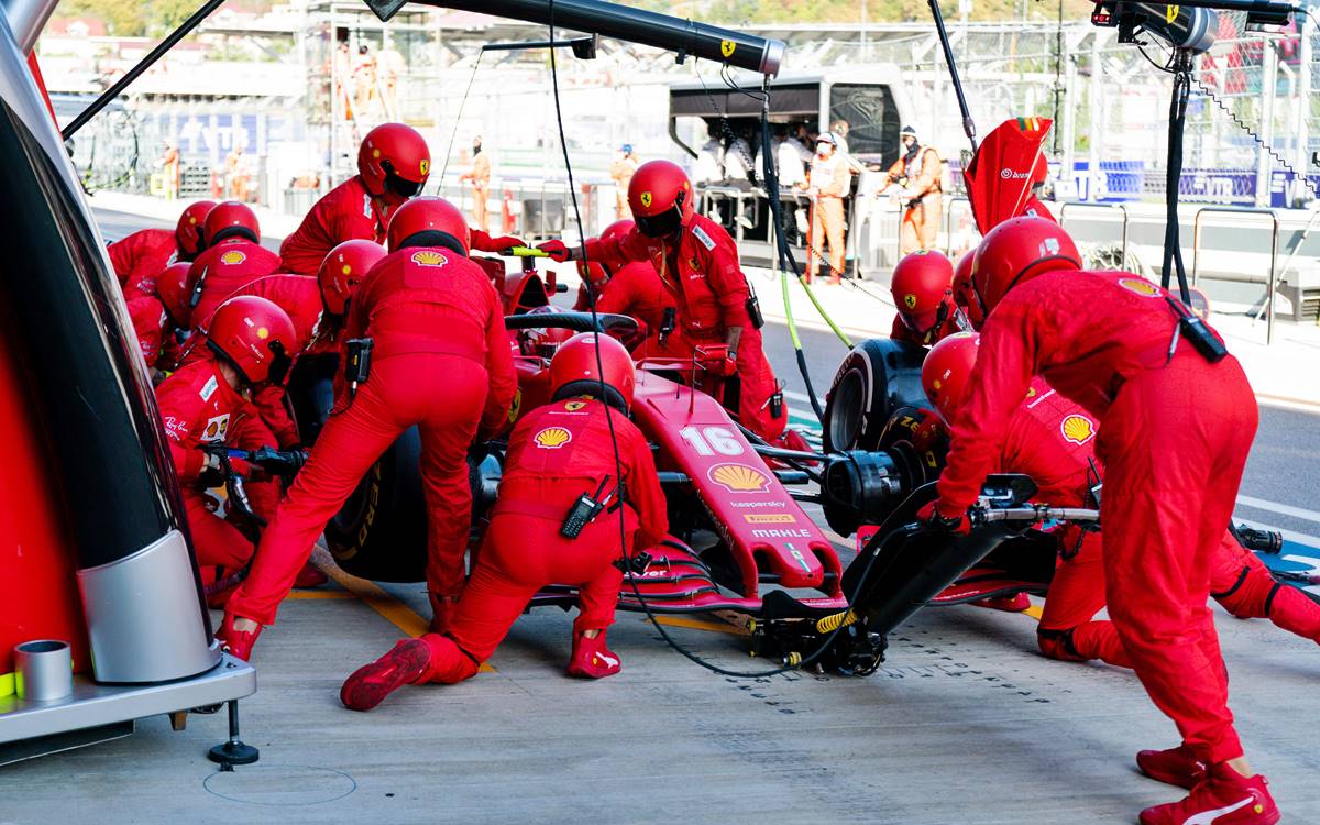 Ferrari pit stop