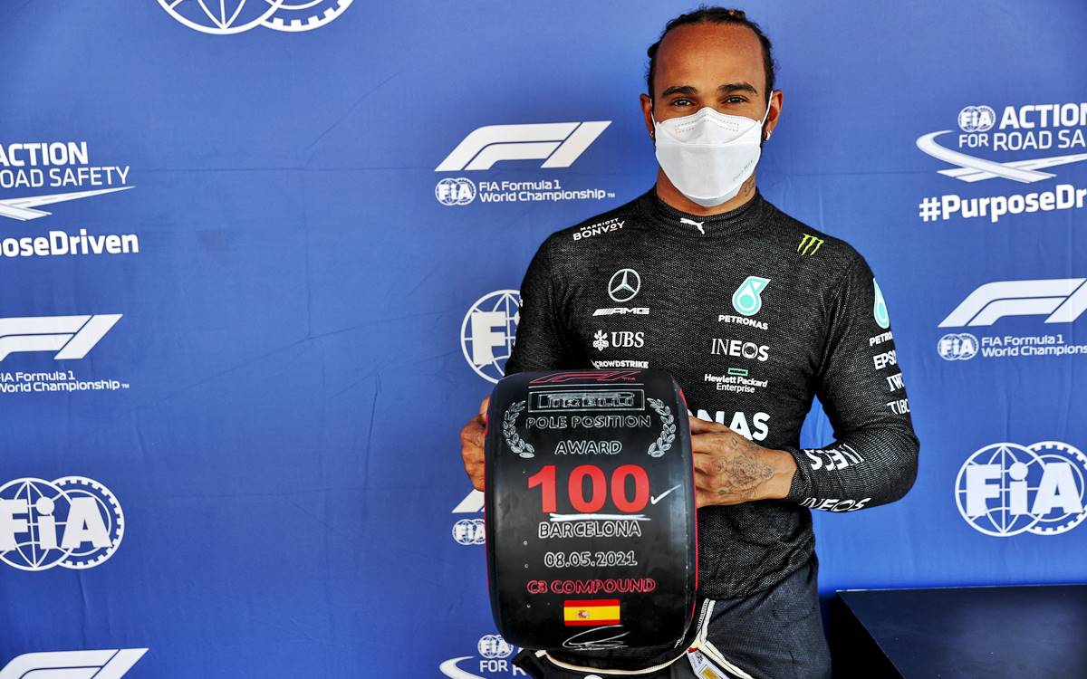 Lewis Hamilton 100 poles