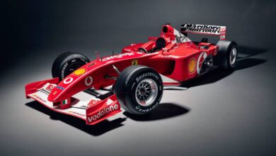 Una Ferrari manejada por Michael Schumacher en 2002 sale a subasta