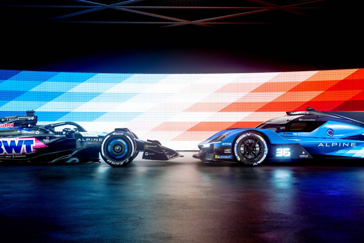 Alpine presentó sus autos de Fórmula 1 y WEC para 2024
