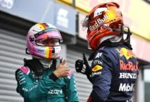 Sebastian Vettel y Max Verstappen